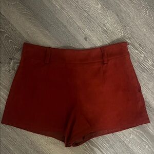 Forever 21 High Waist Red Shorts